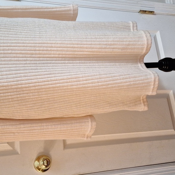 Altar'a State Cream Colored with Brown Graphic Design Sweater Dress Size Med - Picture 5 of 12